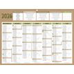 Calendrier bancaire année civile BOUCHUT "Natura Medium" 32 x 42 cm coloris beige