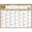 3592930026603-Calendrier bancaire année civile BOUCHUT "Natura Medium" 32 x 42 cm coloris beige--1