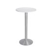 3700339881321-Mange debout - ronde - H110 x diam 60 cm - pied en fonte coloris alu - plateau blanc-P_79420833_1-0