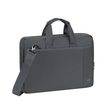 RIVACASE Central - Sacoche pour ordinateur portable - 15,6" - gris