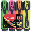 3154147460474-Maped Fluo Peps Ultra Soft - Pack de 4 surligneurs - couleurs assorties-P_79421474_1-0