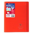 3037929514049-Clairefontaine Koverbook - Cahier polypro 17 x 22 cm - 96 pages - grands carreaux (Seyes) - rouge--0