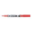 Pilot V BOARD MASTER S - Pack de 10 marqueurs effaçables - pointe ultra fine - rouge