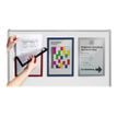 4005546981147-Durable Duraframe Magnetic - Cadre d'affichage magnétique - A4 - argent - pour surfaces m