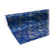 3329682117378-Clairefontaine Premium - 1 Rouleau de papier cadeau - Bleu motif sapin or-P_79425379_1-0