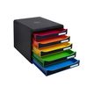 9002493424241-Exacompta BIG-BOX PLUS IDERAMA A+ - Armario de cajones - 5 cajones - negro, arlequín-P_79425574_4-4