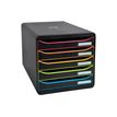 9002493424241-Exacompta BIG-BOX PLUS IDERAMA A+ - Armario de cajones - 5 cajones - negro, arlequín-P_79425574_9-6