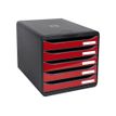 9002493424043-Exacompta BigBox Plus - Module de classement 5 tiroirs - noir/rouge-P_79425719_2-1