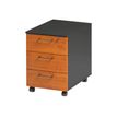 3483600739605-Caisson mobile JAZZ+ - Profondeur 60 cm - 3 tiroirs - Aulne-P_79426152_1-0