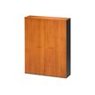 3483600741110-Armoire haute JAZZ+ - L158 x H211 x P48 - 4 portes pliantes - 10 étagères - Aulne-P_79426182_1-0