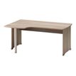 3483600783912-Bureau compact à gauche JAZZ+ - 160 cm - Pieds panneaux - Chêne gris-P_79426195_1-0