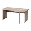 3483600783929-Bureau compact à droite JAZZ+ - 160 cm - Pieds panneaux - Chêne gris-P_79426196_1-0