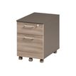 3483600784056-Caisson mobile JAZZ+ - Profondeur 60 cm - 2 tiroirs - Chêne gris-P_79426208_1-0