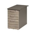 Caisson bout de bureau JAZZ+ - Profondeur 80 cm - Chêne gris