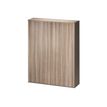 3483600784339-Armoire haute JAZZ+ - L158 x H211 x P48 - 4 portes pliantes - 10 étagères - Chêne gris-P_79426234_1-0