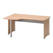3483600784636-Bureau compact à gauche JAZZ+ - 180 cm - Pieds panneaux - Hêtre ambré-P_79426261_1-0