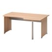 3483600784643-Bureau compact à droite JAZZ+ - 180 cm - Pieds panneaux - Hêtre ambré-P_79426262_1-0