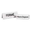 Promocome - Chevalet porte nom 210 x 61 mm