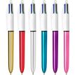 3086123404120-BIC 4 Couleurs Shine - Stylo à bille 4 couleurs - corps or-P_79428548_2-1