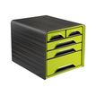 3462159011097-CEP Smoove - Module de classement 5 tiroirs - noir/vert-P_79428619_1-0