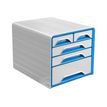 3462159011172-CEP Smoove - Module de classement 5 tiroirs - blanc/bleu-P_79428622_1-0