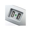 3760110681212-WATT & CO WATTBALL - Multiprise 3 prises - 2 prises 16A + 1 prise 6A + 2 USB - blanc/gris -P_79428845_5-3