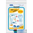 3086123466012-BIC - Ardoise Velleda blanche double face - 19 x 26 cm - 5 marqueurs fins + effacette -P_79429581_1-0