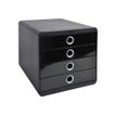 9002493424289-Exacompta PopBox - Module de classement 4 tiroirs - noir/argent-P_79429841_1-0