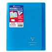 3037929514025-Clairefontaine Koverbook - Cahier polypro 17 x 22 cm - 96 pages - grands carreaux (Seyes) - bleu--0