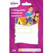 5014702028922-Avery - 24 Étiquettes plastifiées multi-usages blanches avec bordure verte, bleue, jaune et rouge -P_79430178_3-0
