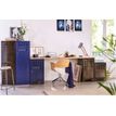 3219090952046-Casier de bureau monobloc métallique avec pieds - 4 portes - H134 x L40 x P40 cm - bleu nu-P_79430377_2-1