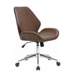 Fauteuil de bureau JAKARTA - sans accoudoirs - Marron