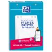 Oxford - Pack de 30 Fiches Bristol - A5 - petits carreaux - perforées - blanc