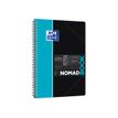 3020120121642-Oxford Etudiants - Cahier Nomadbook B5 (19 x 25 cm) avec pochettes 3 rabats - 160 pages - grands carreaux (Seyes) - double spirale - disponib-P_79431011_3-2