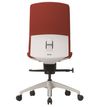 3700339882724-Fauteuil de bureau - CHARLIE - coque blanche et tissu rouge - Accoudoirs en option-P_79431020_3-2