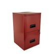 3219090954057-Classeur 2 tiroirs pour dossiers suspendus - 66 x 40 x 40 cm - rouge rubis nacré-P_79431112_1-0
