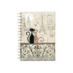 3700572723891-Kiub Bug Art - Carnet de notes à spirale A6 - 160 pages - Chat Tour Eiffel-P_79431430_1-0