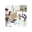 0043859716968-Fellowes Platinum Series Dual Monitor Arm - Kit de montaje - brazo ajustable - para 2 monitores - aluminio - negro - tamaño de pantalla: hast-P_79431492_9-15