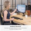 0043859727964-Fellowes Platinum series - Bras porte écran simple réglable - fixation sur bureau - noir-P_79431496_6-5