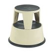 Tabouret - 2 marches - métal - beige