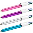 3086123494893-BIC 4 Couleurs Shine - 12 Stylos à bille 4 couleurs - corps bleu métallisé-P_79431596_2-1