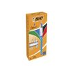 3086123494893-BIC 4 Couleurs Shine - 12 Stylos à bille 4 couleurs - corps bleu métallisé-P_79431596_3-3