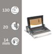 0043859530038-Fellowes Galaxy-E/Wire - machine à relier / relieuse perforeuse éléctrique par anneaux métal - Perfore 20 feui--1