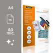 0043859730858-Fellowes - 25 pochettes de plastification A4 (216 x 303 mm) - 80 microns - brillantes pré-pliées--1