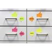 4044355787083-Global Notes - Notes adhésives - 200 feuilles - En forme de flèche incurvée - 70 x 70 mm - couleurs --2