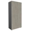 3253310161740-Armoire haute IDRA/DUAL - H180 x L80 x P47 - 2 portes - Corps anthracite - Portes et dessus imitation c--0