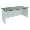 3253310161276-Banque d'accueil LUMINA - sans réhausse - L160 x H75 x P80 cm - Finition chêne gris/blanc-P_79432143_1-0