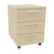 3253310146082-Caisson mobile EXPRIM/LOFTER/LEVEL - L43 x H56 x P60 cm - 3 tiroirs - Imitation Erable--0