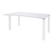 3253310165137-Bureau Vague EXPRIM - L160 cm - Retour gauche - Plateau Blanc perle - Pieds blanc-P_79432394_1-0