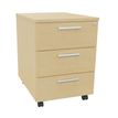 3253310165359-Caisson mobile EXPRIM/LOFTER/LEVEL - L43 x H56 x P60 cm - 3 tiroirs - Imitation Hêtre--0